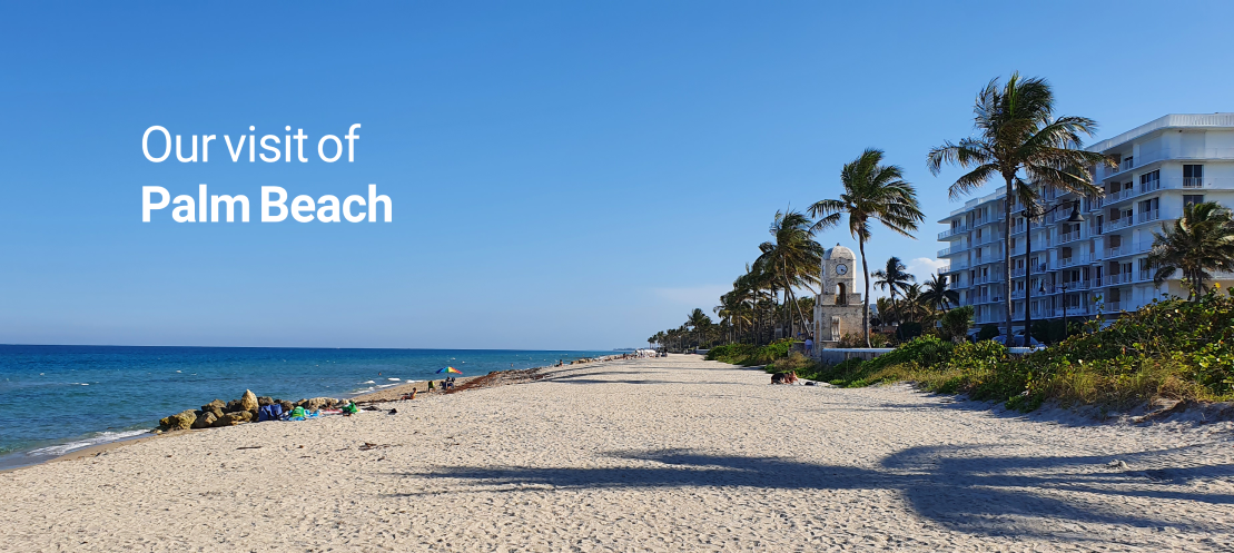 Photo de l'immense plage de sable blanc de Palm Beach